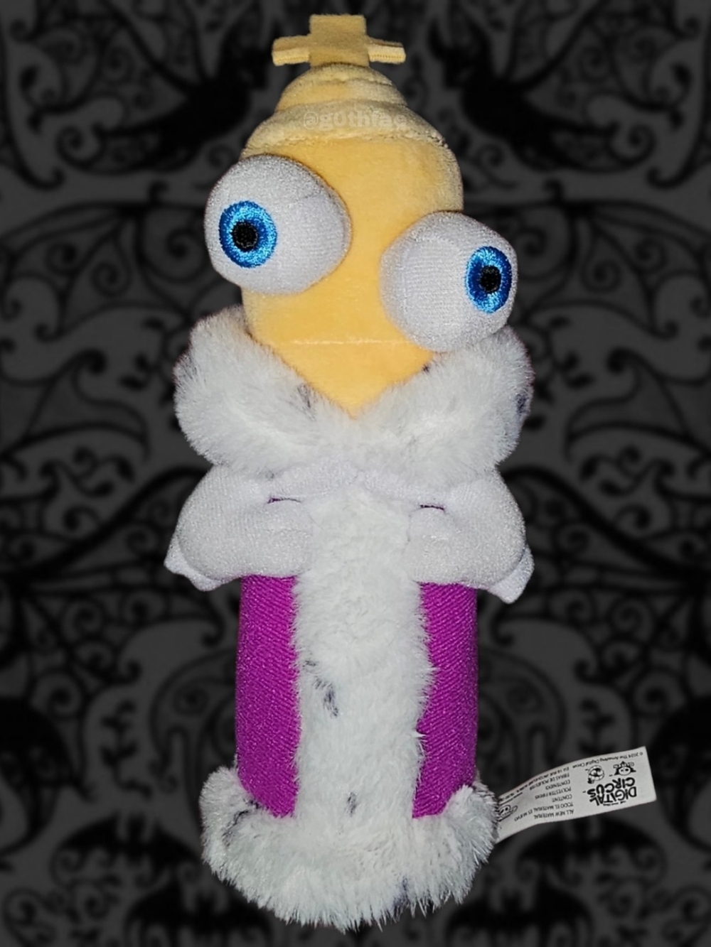 NWT The Amazing Digital Circus Kinger 8" Moose Toys Plush - Purple/Yellow/White